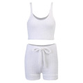 Wholesale Women Fall Sports Short Fleece 2 Piece Pants Set